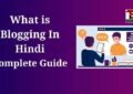 What is Blogging In Hindi