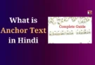 What is Anchor Text in Hindi
